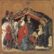 Duccio di Buoninsegna Adoration of the Magi (mk08) oil on canvas